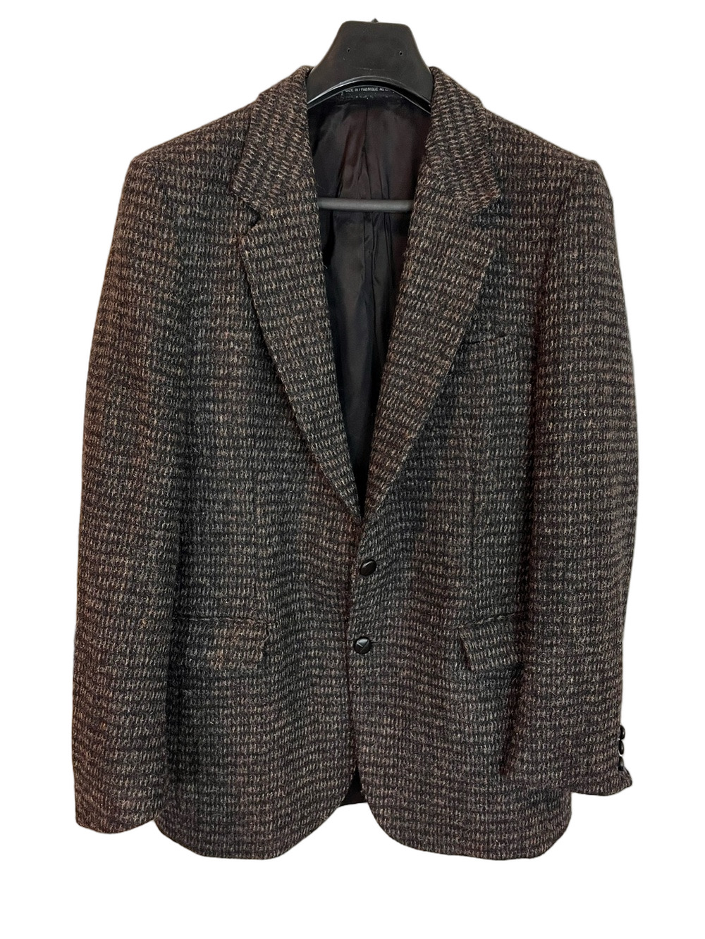 Harris Tweed Wool Donegal Men's Classic Plaid Blazer Jacket 40R Vintage Academia